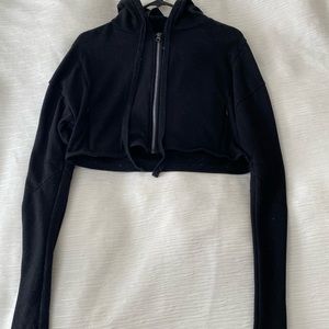 Alo yoga crop zip long sleeve